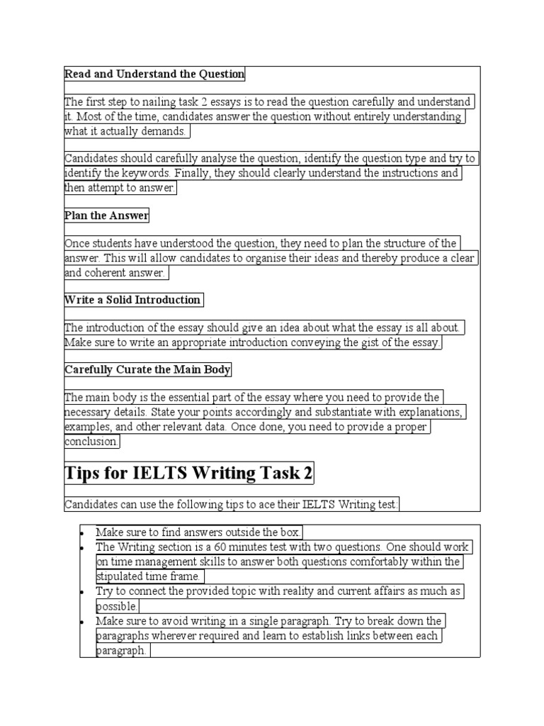 IELTS Writing Task 2 Tips Guide | PDF | Essays | International English ...