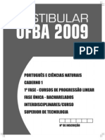2009 Prova Portugues e Ciencias Naturais - Caderno 1 Fase 1