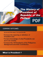 The History of President of Republic of The Philippines