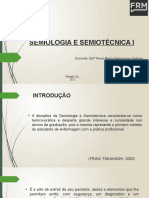 1 Semiologia e Semiotécnica I Aula 01
