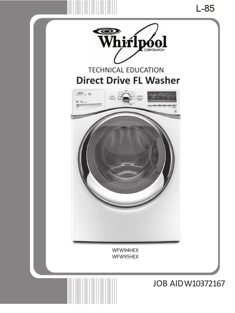 Whirlpool WFW94 & 95HEX Direct Drive FL(SM) Washing Machine