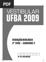2009 Prova Biologia - Caderno 1 Fase 2