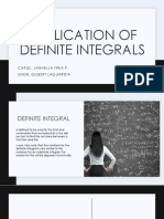 Application of Definite Integrals - CAPUZ