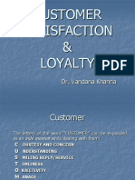 Customer Satisfaction & Loyality