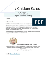 Resep Ayam Katsu Sedap untuk Bekal