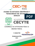 CECyTE Sinaloa Cuadernillo Actividades Física II