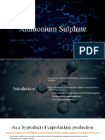 Ammonium Sulphate: 20BCH061 - Shrey Kaneria 20BCH029 - Kush Patel