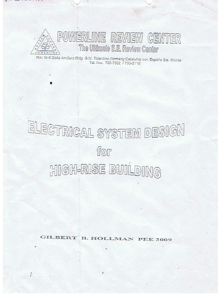 View of Electrical System Design for High Rise Buildings | PDF