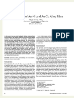 Electroplating of Au-Ni and Au-Co Alloy Films