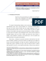 Possessão Demoníaca e Subjetivação Religiosa No Processo de Romanização Na Serra Catarinense (Primeira República) Autor Rafael Araldi Vaz