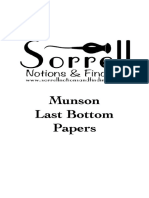 Munson Last Bottom Papers