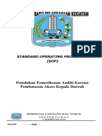 SOP Pembatasan Akses Oleh Kepala Daerah - Biak