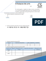 Examen Matematicas II