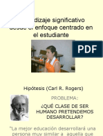 Aprendizaje Significativo Centrado en El Estudiante Carl Rogers 1