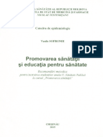 Sofronie V. Promovarea sanatatii si educatia pentru sanatate 2015