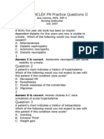 Endocrine NCLEX PN Pract & ANS Questions II