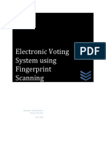 Electronic Voting System Using Fingerprint Scanning: Human Computer Interaction C S 5 9 1