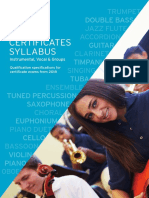 Trinity Music Certificates Syllabus