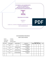 Format Jadwal Praktikum FTS Steril