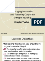 Managing Innovation and Fostering Corporate Entrepreneurship