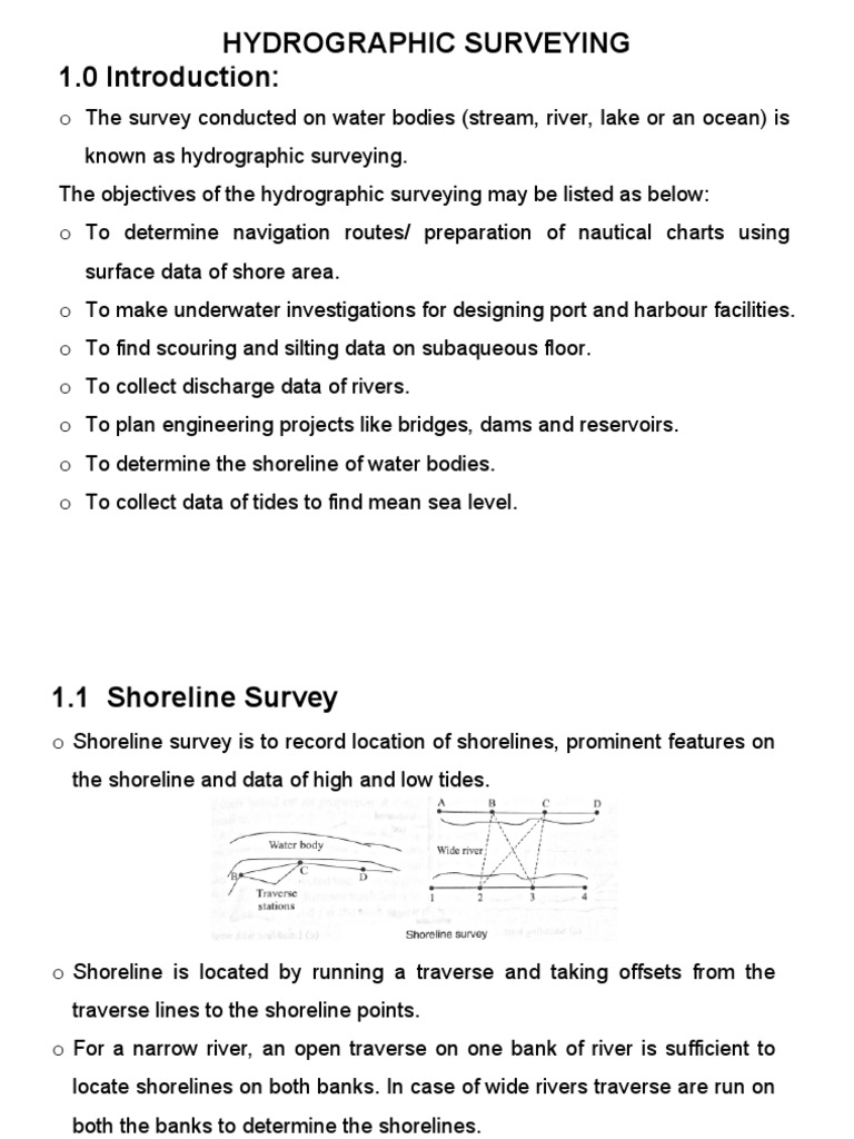 Hydrographic Surveying Pdf Tide Moon