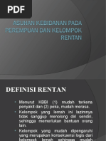 Definisi dan Karakteristik Kelompok Rentan | PDF
