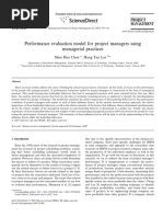 Performance Evaluation Model For Project Managers Using Managerial Practices