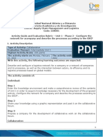 Activity Guide and Evaluation Rubric - Unit 1 - Phase 2 - Configure The Network For A Company and Describe The Processes GSCF