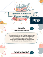 Qualities of Effective Communication