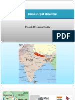 PSIR - India-Nepal Relations: Presented By: Ashna Sisodia