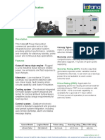 Diesel Generator Set KD 46 D&M: Technicial Specification