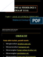 Lect 1.1 Asas Anatomi & Fisiologi (SEL)