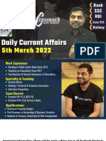5th March 2022 Current Affairs by Kapil Kathpal (Bilingual)