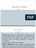 Aparatul Critic 6