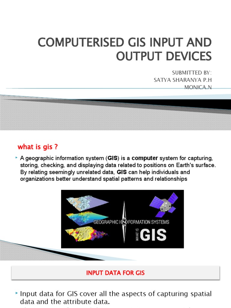 Input and Output Devices | PDF | Geographic Information System ...