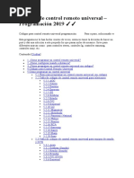Códigos para Control Universal Steren RM-1600 | PDF | Control remoto ...