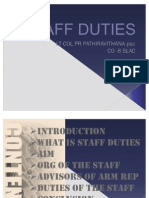 Staff Duties