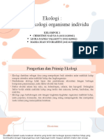 Ekologi Kel 1 - Prinsip Ekologi Organisme Individu