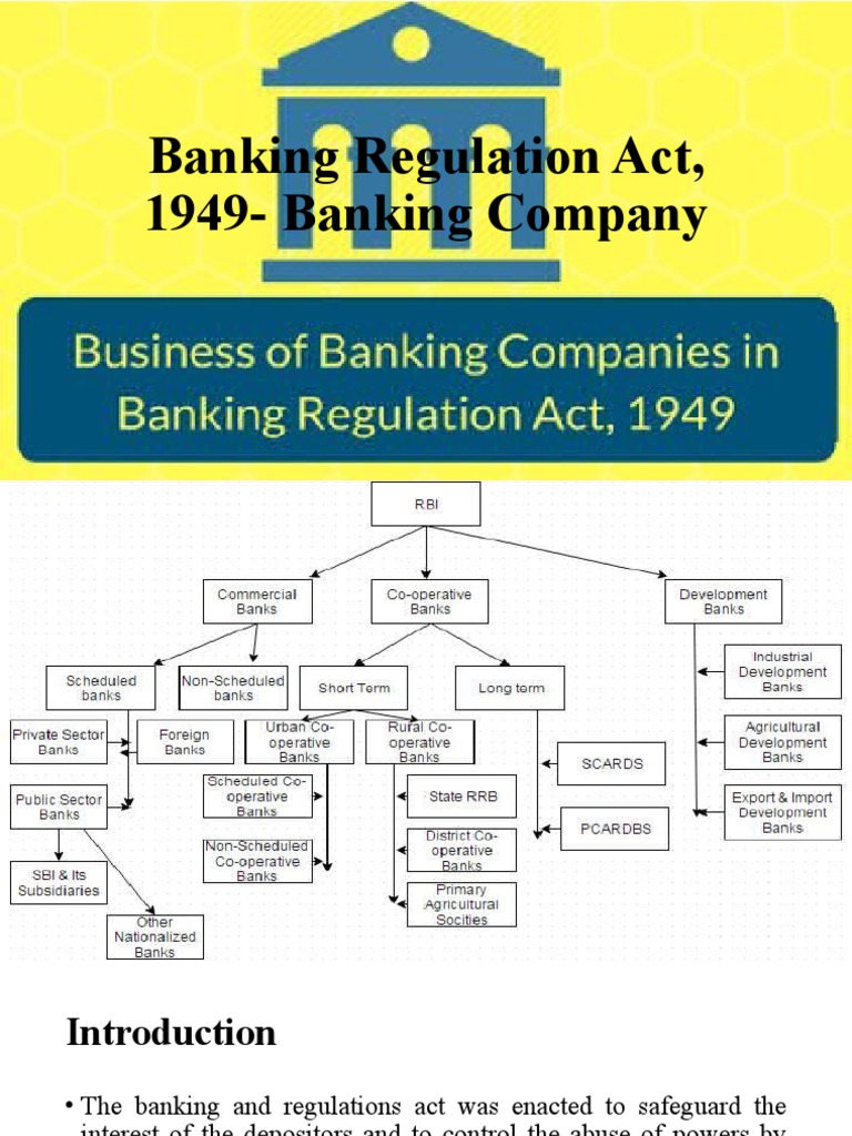 Banking Regulation Act, 1949Banking Company PDF Banks Bank