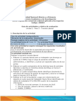 Guía de Actividades y Rúbrica de Evaluación - Unidad 2 - Paso 3 - Travesía Laboral