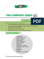The Company Audit: Learning Outcomes