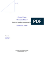 Software Quality Assessment Plan