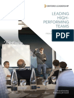 Leading High-Performing Teams: Programme Overview