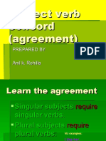 Verb-Subj Agreement