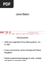 Presentation - Java - Basics - and Thread (Session 1 and Session 2)