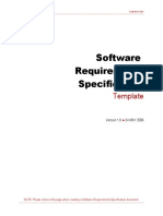 Software Requirements Specification Template