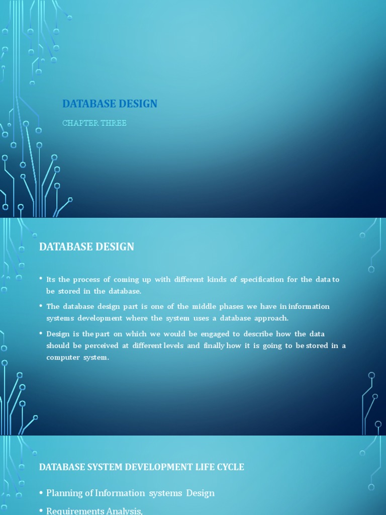 Database Design: Chapter Three | PDF | Databases | Relational Database
