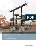 High Voltage Circuit Breakers 3AP Type 72.5 KV To 800 KV: Answers For Energy