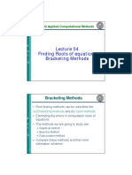 Finding Roots of Equations Bracketing Methods