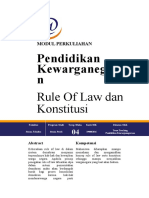 Modul 4 - Rule of Law Dan Konstitusi